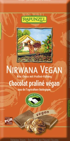 Rapunzel Nirwana Vegan HIH, Mit Praliné-Füllung, 1