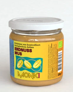 Monki Erdnussmus, 330 Gr Glas
