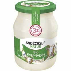 Andechser Natur Ziegenjogurt, 500 Gr Glas Gerührt