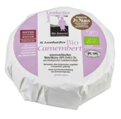 St. Leonhardter Biokäserei Camembert Mit Nuß, Ca. 180 Gr , Mind. 48%