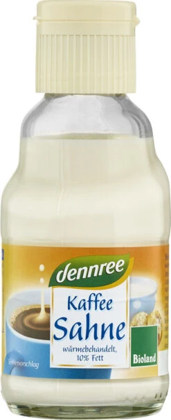 Dennree Kaffeesahne, 165 Gr Flasche Wärmebehandelt