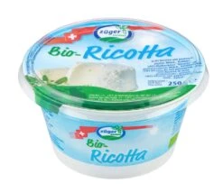 Züger Ricotta, 250 Gr Becher , Mind. 48%