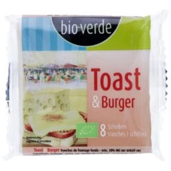 Bio-verde Toast & Burger Schmelzkäsescheiben 150 G
