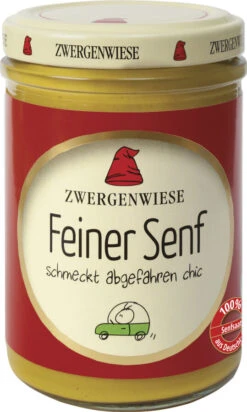 Zwergenwiese Feiner Senf, 160 Ml Glas