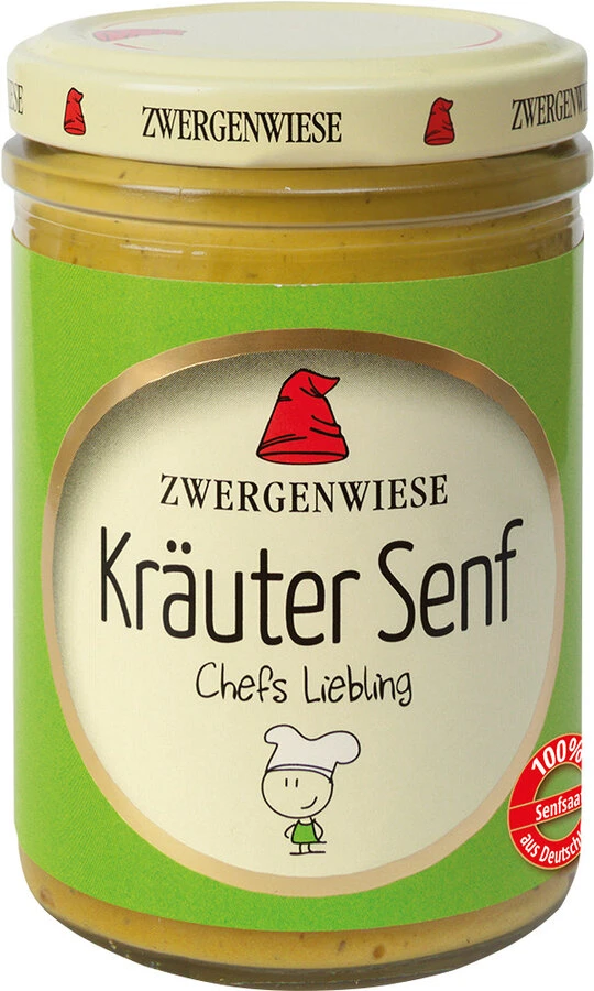 Zwergenwiese Kräuter Der Provence Senf, 160 Ml Gla 1 Zwergenwiese Kräuter Der Provence Senf, 160 Ml Gla