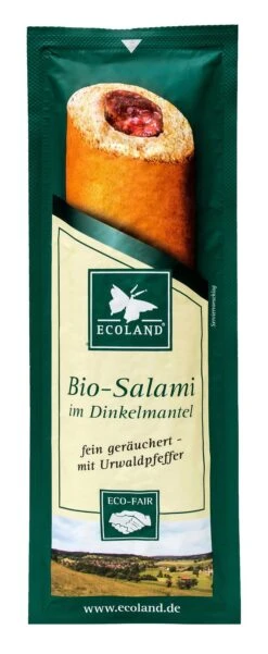 Ecoland Salami Im Dinkelmantel, 50 G Stück