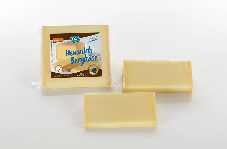 ÖMA Heumilch Bergkäse, 200 G Stück 1 ÖMA Heumilch Bergkäse, 200 G Stück