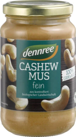 Dennree Cashewmus, 350 Gr Glas
