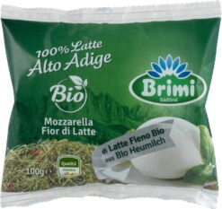Brimi Heumilch Mozzarella, 180 G Beutel (100 Gr) , Mind. 40%