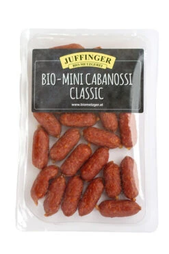 Juffinger Mini Cabanossi - Classic, 140 G Packung
