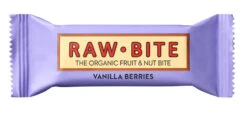 RAW BITE Fruchtriegel Vanilla Berries, 50 Gr Stück