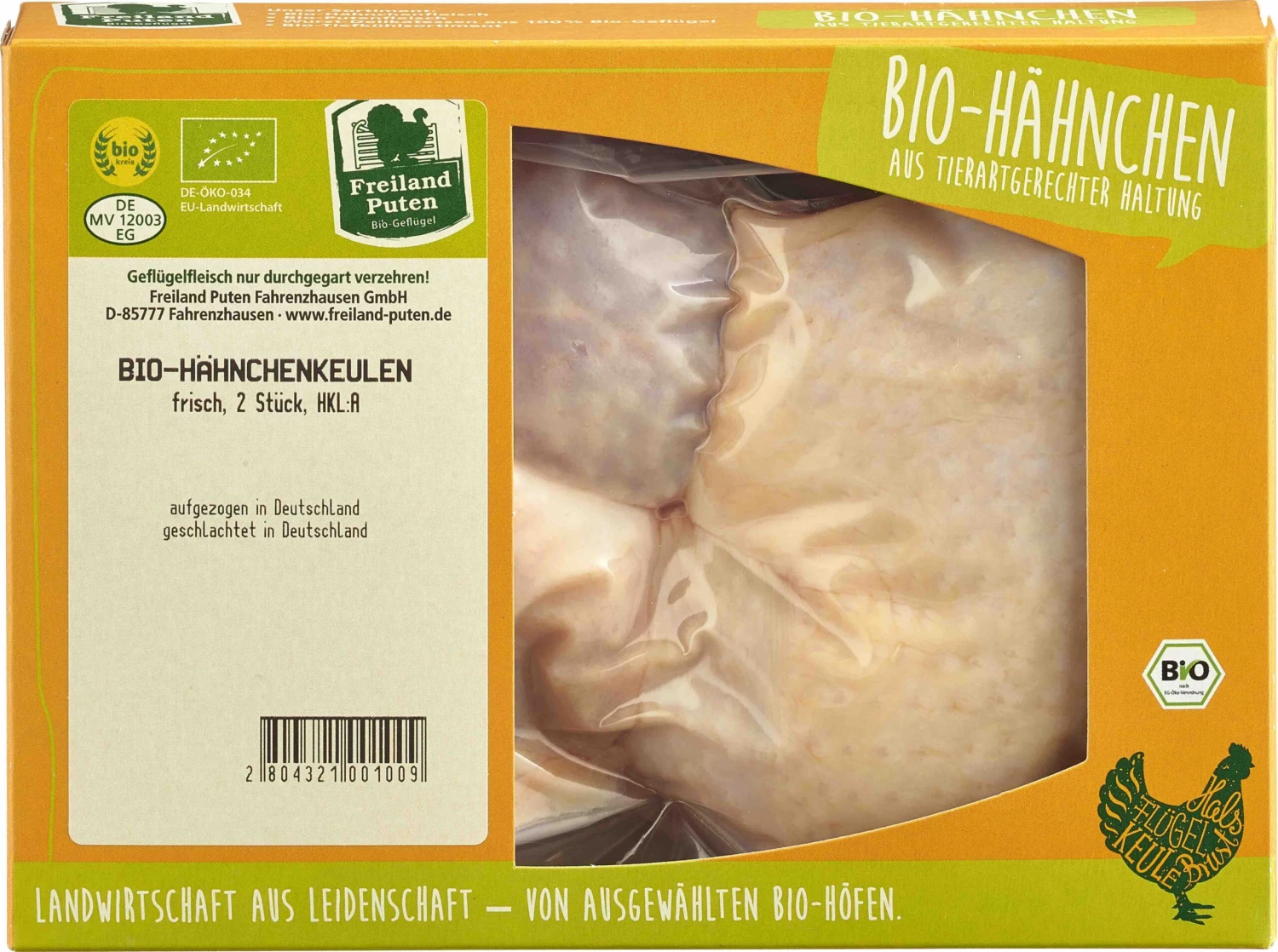 Freiland Puten Bio Hähnchenkeulen, Frisch, 2 Stück, Ca. 600 Gr Beutel 1 Freiland Puten Bio Hähnchenkeulen, Frisch, 2 Stück, Ca. 600 Gr Beutel