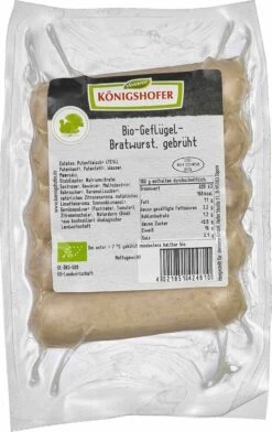 Königshofer Geflügel-Bratwurst Gebrüht, 225 Gr Packung -Deutschland Essen Verkäufe 2024 142481
