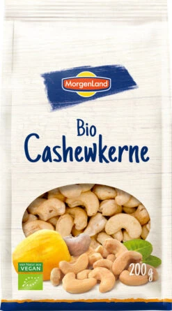 Morgenland Cashewkerne, Ganz, 200 Gr Packung
