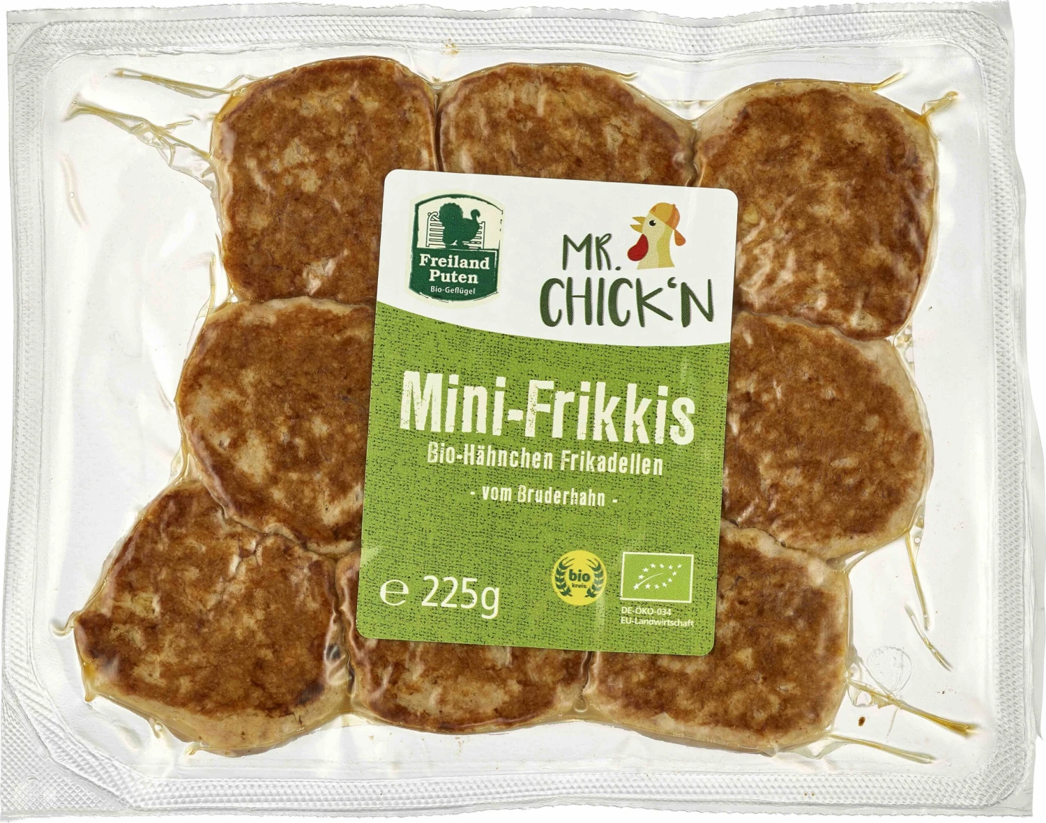 Freiland Puten Bio Mini-Frikkis Vom Bruderhahn, 225 Gr Packung 2 Freiland Puten Bio Mini-Frikkis Vom Bruderhahn, 225 Gr Packung – Bild 2