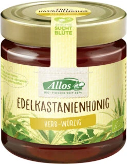 Allos Edelkastanienhonig, Italien, 500 Gr Glas - F
