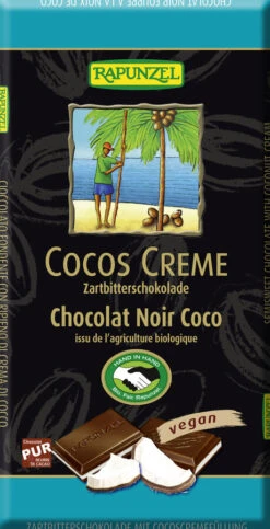 Rapunzel Cocos Creme Zartbitter Schokolade, HIH, 1