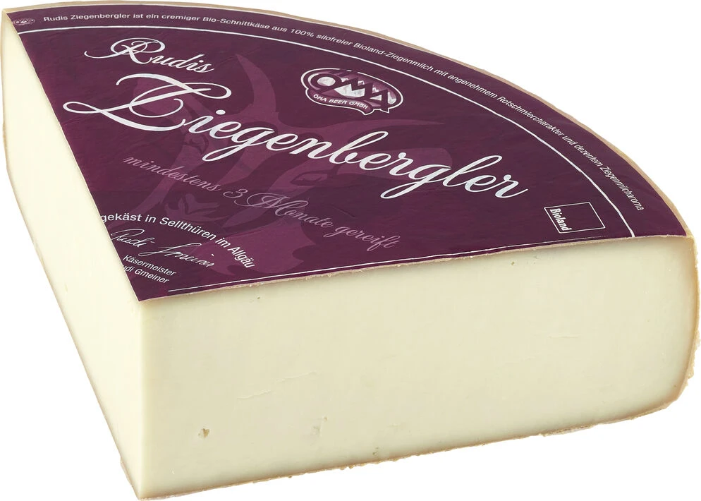 ÖMA Rudi's Ziegenbergler, Ca. 2,3 Kg Viertel Laib, 3 Monate Gereift - Laktosefrei - 1 ÖMA Rudi's Ziegenbergler, Ca. 2,3 Kg Viertel Laib, 3 Monate Gereift - Laktosefrei -