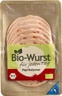 Die Bio-Wurst Bio Paprika-Lyoner, 80 G Packung