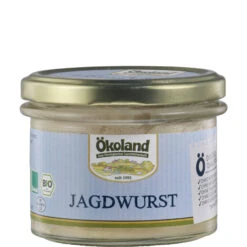 Ökoland Jagdwurst, 160 G Glas