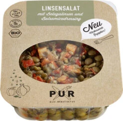 PUR Bio-Manufaktur Linsensalat Mit Belugalinsen Und Balsamicodressing, 200 Gr Packung