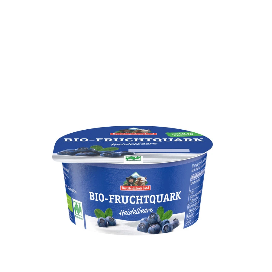 Berchtesgadener Land Bio Fruchtquark Heidelbeere, 1 Berchtesgadener Land Bio Fruchtquark Heidelbeere,