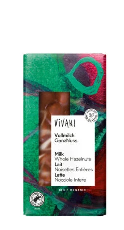 Vivani Vollmilch Ganznuss, 100 Gr Stück
