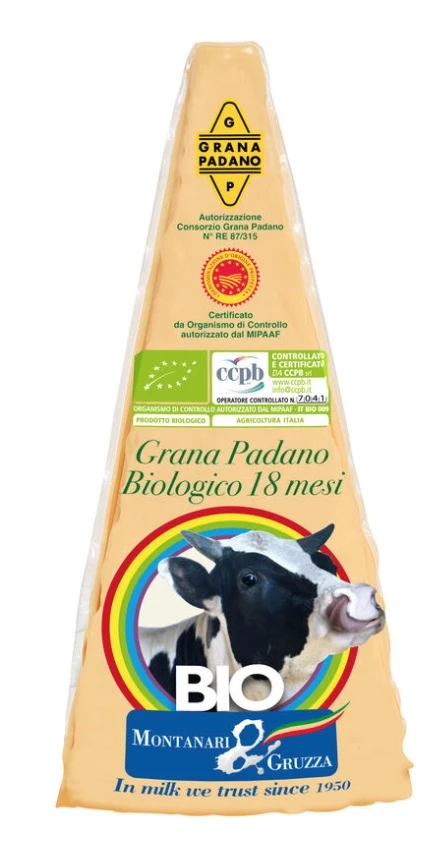 Bio Montanari & Gruzza Grana Padano D.O.P., 200 Gr Stück 1 Bio Montanari & Gruzza Grana Padano D.O.P., 200 Gr Stück