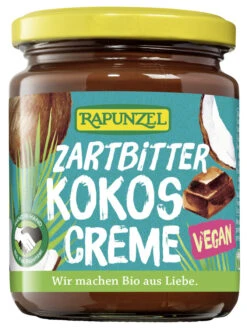Rapunzel Zartbitter-Kokos-Creme HIH, 250 Gr Glas
