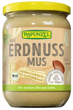 Rapunzel Erdnussmus Fein, 500 Gr Glas