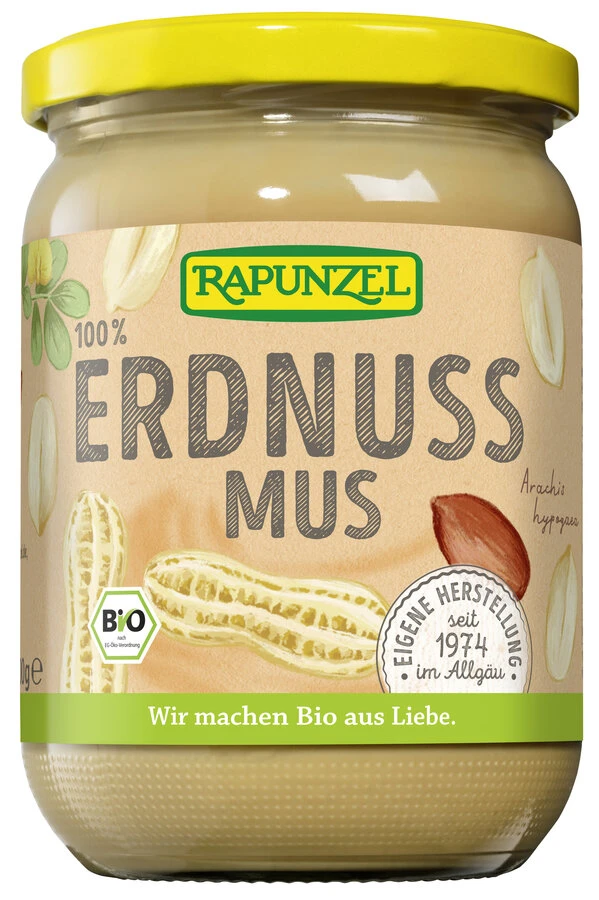 Rapunzel Erdnussmus Fein, 500 Gr Glas 1 Rapunzel Erdnussmus Fein, 500 Gr Glas
