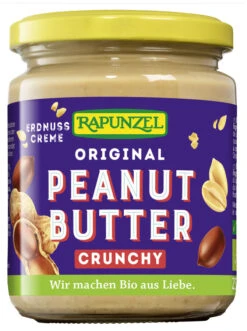 Rapunzel Peanutbutter Crunchy, 250 Gr Glas