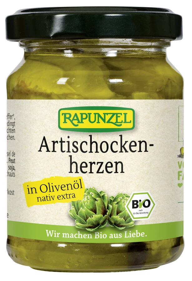 Rapunzel Artischockenherzen In Olivenöl, 120 Gr Gl 1 Rapunzel Artischockenherzen In Olivenöl, 120 Gr Gl