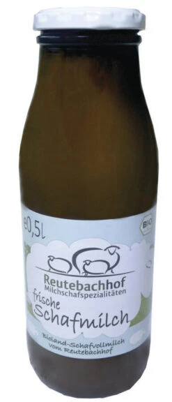 Reutebachhof Schafvollmilch, 0,5 Ltr Flasche