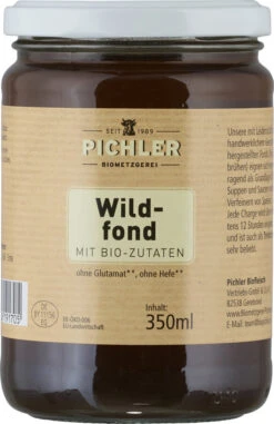 Biometzgerei Pichler Wildfond, 350 Ml Glas
