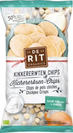 De Rit Kichererbsen-Chips Sour Cream, 75 G Packung