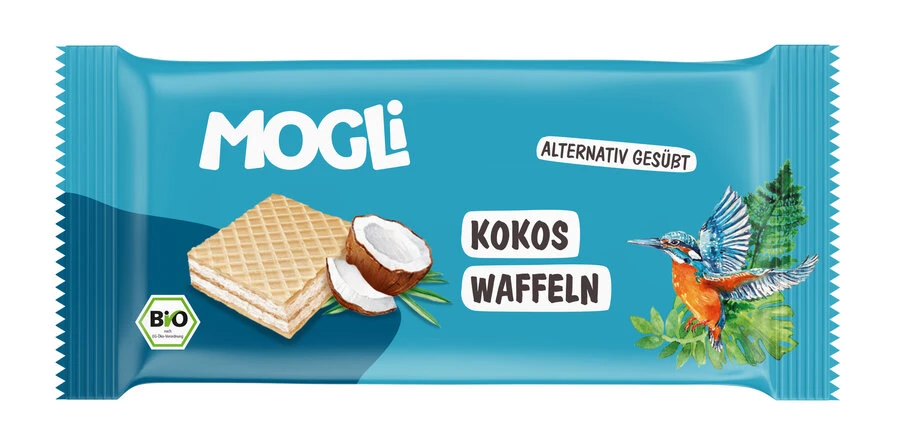 Mogli Kokos Waffel, 15 Gr Stück 1 Mogli Kokos Waffel, 15 Gr Stück