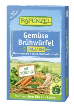 Rapunzel Gemüse-Brühwürfel Salzarm Mit Bio-Hefe, 6