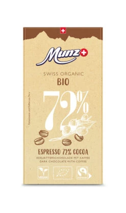 Munz Organic Espresso 72%, 100 Gr Stück