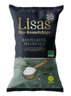 Lisas Bio-Kesselchips Rosmarin & Meersalz, 125 G P