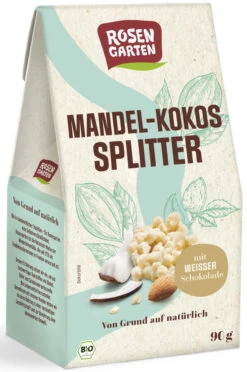 Rosengarten Weiße Mandel Kokos Splitter, 90 G Pack