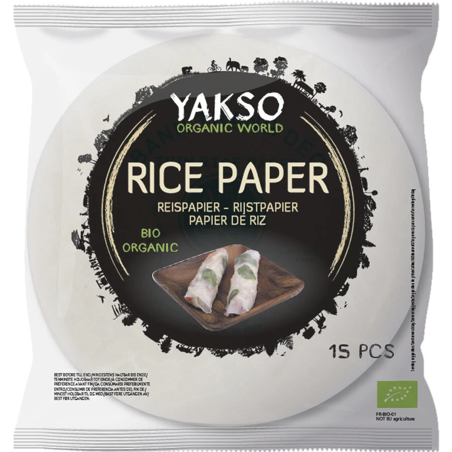 Yakso Rice Papier, 15 St, 150 Gr Packung 1 Yakso Rice Papier, 15 St, 150 Gr Packung