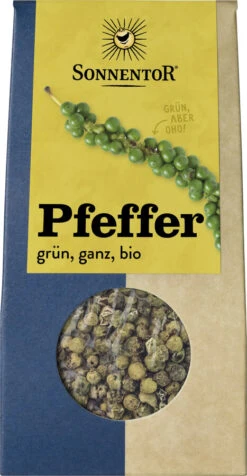 Sonnentor Pfeffer Grün Ganz, 20 G Packung