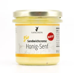 Sanchon Sandwichcreme Honig-Senf, 135 Gr Glas