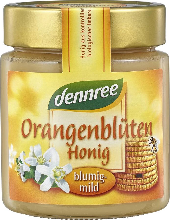 Dennree Orangenblütenhonig, Mexiko, 500 Gr Glas - 1 Dennree Orangenblütenhonig, Mexiko, 500 Gr Glas -