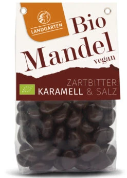 Landgarten Bio Mandeln Geröstet ZB Karamell, 170 G