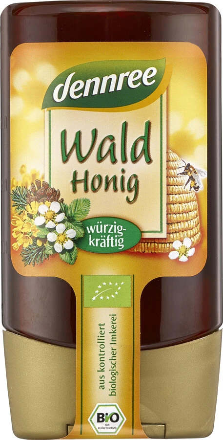 Dennree Waldhonig, Spanien/Chile, 250 Gr PET Flasc 1 Dennree Waldhonig, Spanien/Chile, 250 Gr PET Flasc