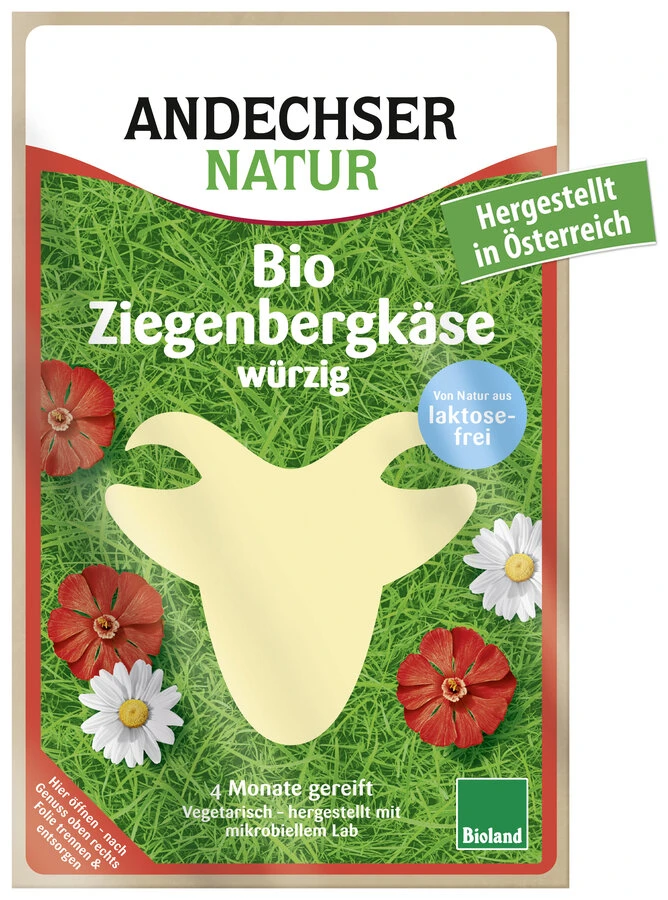 Andechser Natur Ziegenbergkäse In Scheiben, 100 G 1 Andechser Natur Ziegenbergkäse In Scheiben, 100 G