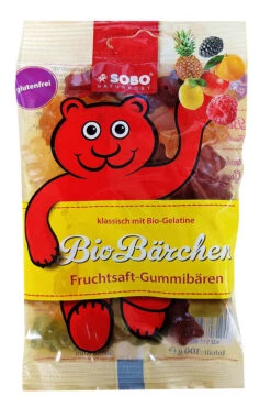 Sobo Bio Bärchen Fruchtsaft Mit Gelatine, 100 G Pa