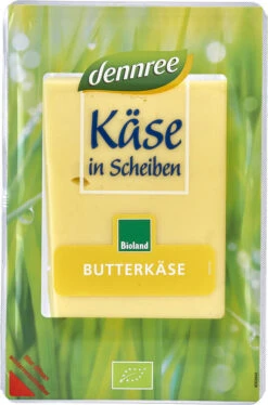 Dennree Butterkäse In Scheiben, 125 G Packung